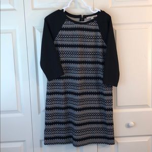 3/4 sleeve loft dress- size medium